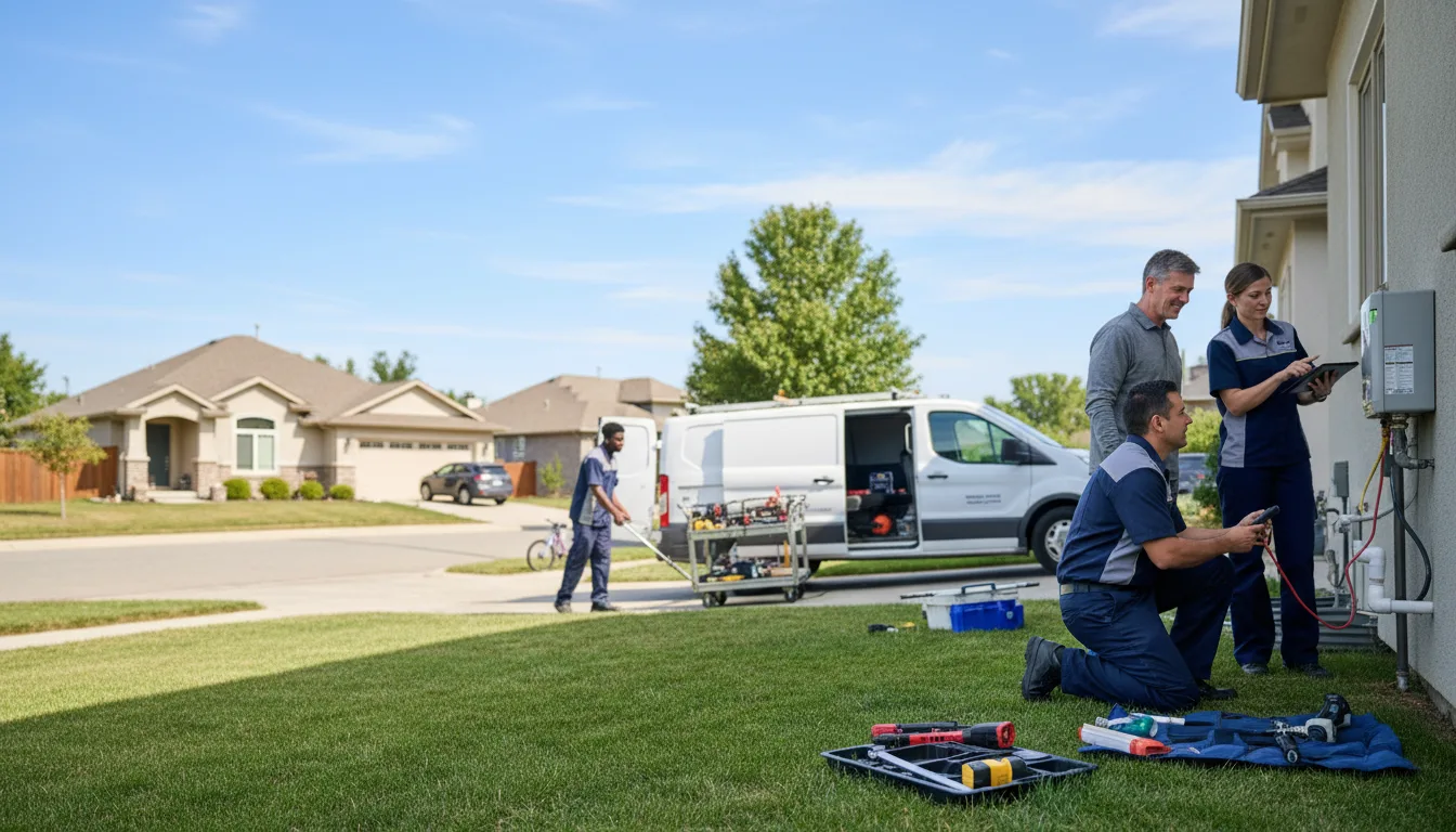 Tankless water heater service in Larned, KS